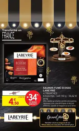 Intermarché Saumon fumé ecosse labeyrie offre