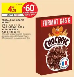 Intermarché Céréales chocapic nestlé offre