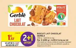 Intermarché Biscuit lait chocolat gerble offre
