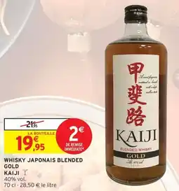 Intermarché Whisky japonais blended gold kaiji offre
