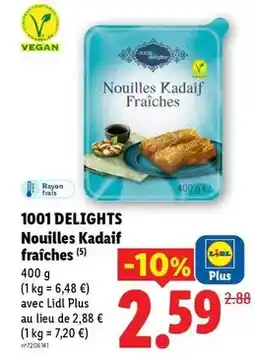 Lidl Lidl - 1001 delights nouilles kadaif fraîches offre