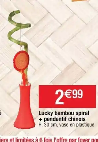 Cora x Carrefour Lucky Bambou Spiral offre