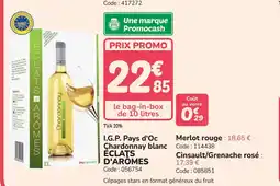 Promocash ÉCLATS D'ARÖMES I.G.P. Pays d'Oc Chardonnay blanc offre