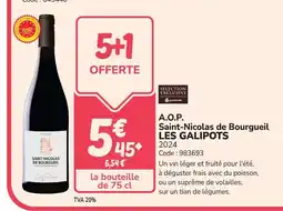Promocash LES GALIPOTS A.O.P. Saint-Nicolas de Bourgueil offre