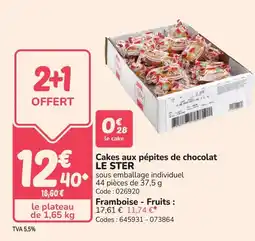 Promocash LE STER Cakes aux pépites de chocolat offre