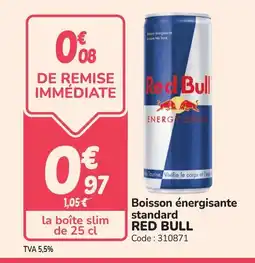 Promocash RED BULL Boisson énergisante standard offre