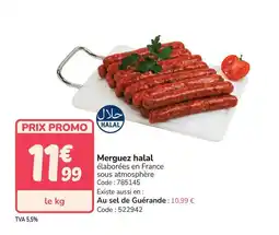 Promocash Merguez halal offre