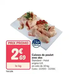 Promocash Cuisses de poulet avec dos offre