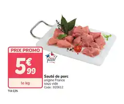 Promocash Sauté de porc offre