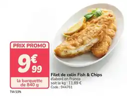 Promocash Filet de colin Fish & Chips offre