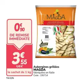 Promocash MAGDA Aubergines grillées offre