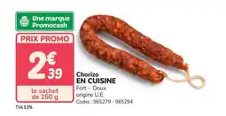 Promocash EN CUISINE Chorizo offre