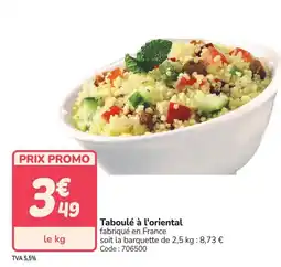 Promocash Taboulé à l'oriental offre