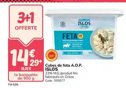 Promocash ISLOS Cubes de feta A.O.P. offre
