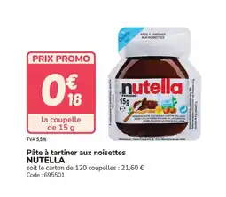 Promocash NUTELLA Pâte à tartiner aux noisettes offre