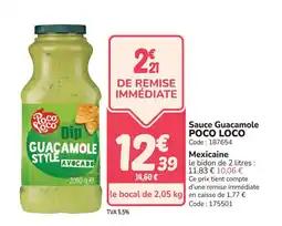 Promocash POCO LOCO Sauce Guacamole offre
