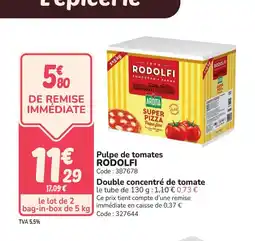 Promocash RODOLFI Pulpe de tomates offre