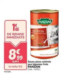 Promocash PANZANI Sauce pizza cuisinée aux légumes frais offre