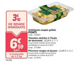 Promocash PONTI Artichauts coupés grillés offre