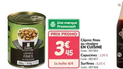 Promocash EN CUISINE Câpres fines au vinaigre offre