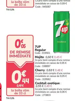 Promocash 7UP Regular offre