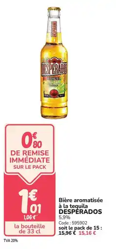 Promocash DESPERADOS Bière aromatisée à la tequila offre