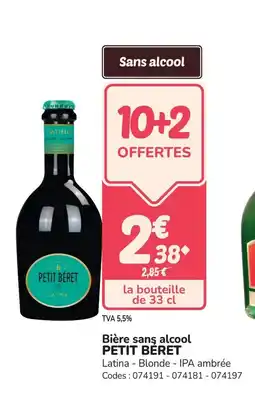 Promocash PETIT BERET Bière sans alcool offre