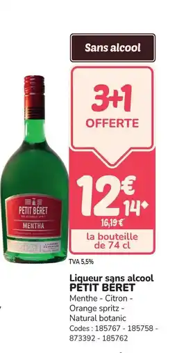 Promocash PETIT BERET Liqueur sans alcool offre
