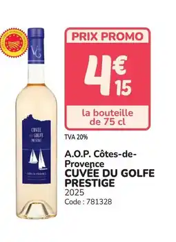 Promocash CUVÉE DU GOLFE PRESTIGE A.O.P. Côtes-de- Provence offre