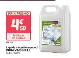 Promocash PRIM VAISSELLE Liquide vaisselle manuel offre