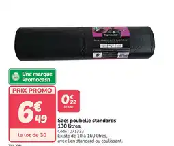 Promocash Sacs poubelle standards offre