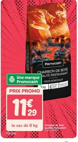 Promocash Charbon de bois qualité restaurant offre