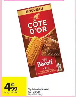 Carrefour CÔTE D'OR Tablette de chocolat offre