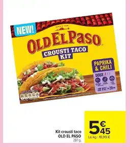 Carrefour OLD EL PASO Kit crousti taco offre