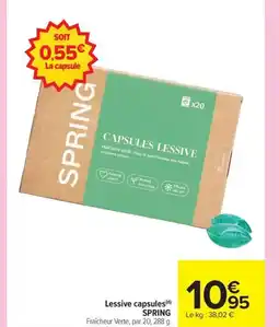 Carrefour SPRING Lessive capsules offre