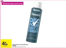 Carrefour REXONA Déodorant Tout le Corps Atomiseur offre