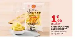Hyper U Chips occitane aux herbes offre