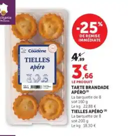 Hyper U Tarte brandade apéro offre