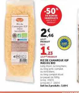 Hyper U Riz de camargue igp mas du bio offre