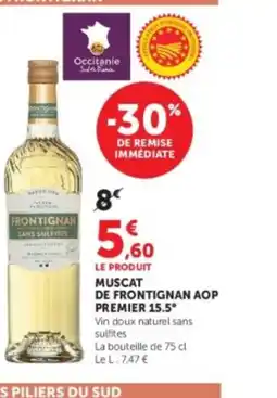 Hyper U Muscat de frontignan aop premier 15.5° offre