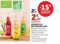 Hyper U Kombucha bb original bio offre