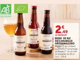 Hyper U Bière de riz de camargue artisanale bio offre