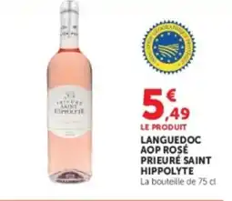 Hyper U SAINT HIPPOLYTE Languedoc aop rosé prieuré offre