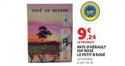 Hyper U Pays d'hérault igp rosé le petit b rosé offre