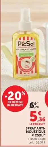Hyper U PICSOLA Spray anti- moustique offre