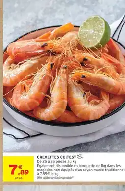 Intermarché Crevettes cuites offre