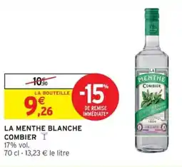 Intermarché La menthe blanche combier offre