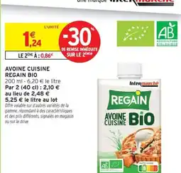 Intermarché REGAIN BIO Avoine cuisine offre