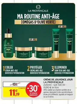 Intermarché LA PROVENÇALE Crème de jouvence jour offre