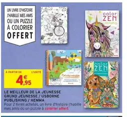 Intermarché Le meilleur de la jeunesse grund jeunesse / usborne publishing/hemma offre